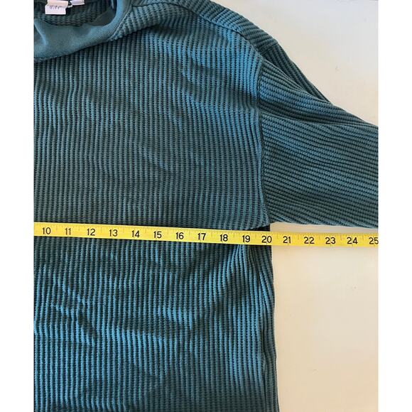 Gap Relaxed Waffle-Wedge Mockneck T-Shirt - Picture 6 of 8
